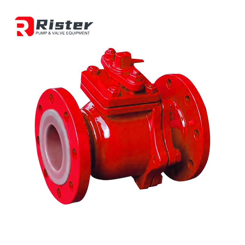 Nitric acid ball valve