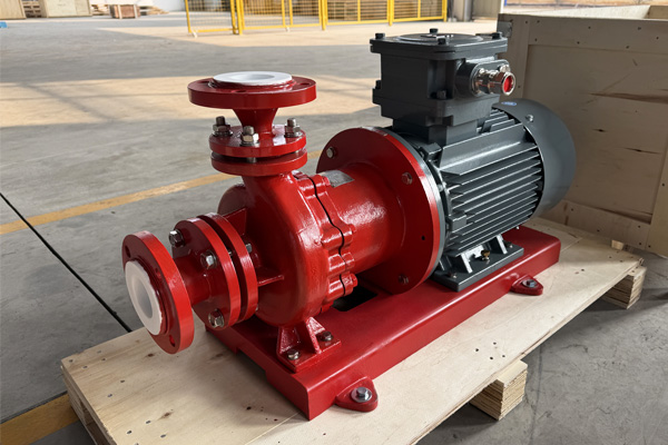 British customer is purchasing hydrochloric acid magnetic pump.