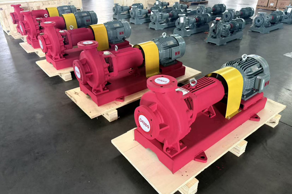 Middle Eastern customers purchase hydrochloric acid centrifugal pumps