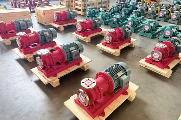 European customers purchase stainless steel magnetic pumps